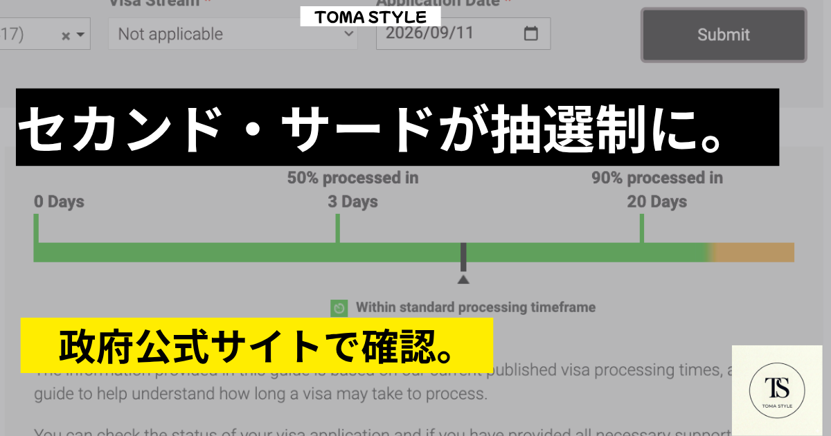 セカンド・サードワーホリの抽選制を政府公式サイトで確認した記事のアイキャッチ